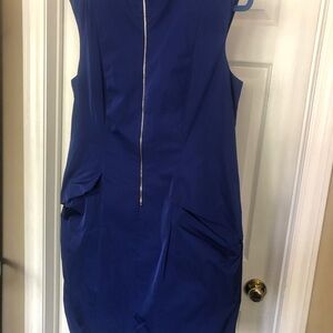 🇨🇦Lida Baday Royal Blue sleeveless dress Size 14